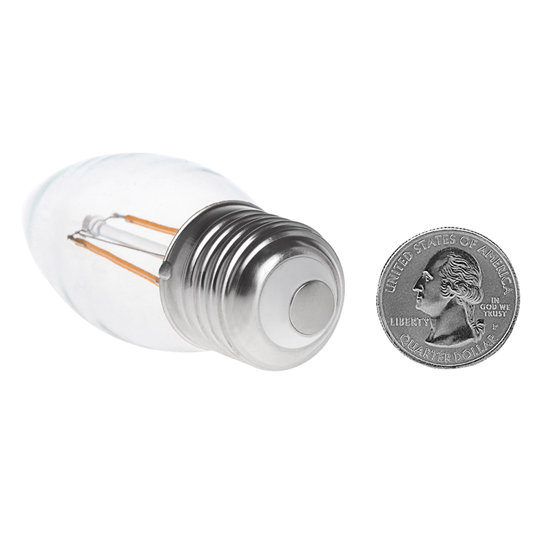 B11 E26/E27 2W LED Vintage Antique Filament Light Bulb, 25W Equivalent, 4-Pack, AC100-130V or 220-240V B11 E26/E27 2W LED Vintage Antique Filament Light Bulb, 25W Equivalent, 4-Pack, AC100-130V or 220-240V